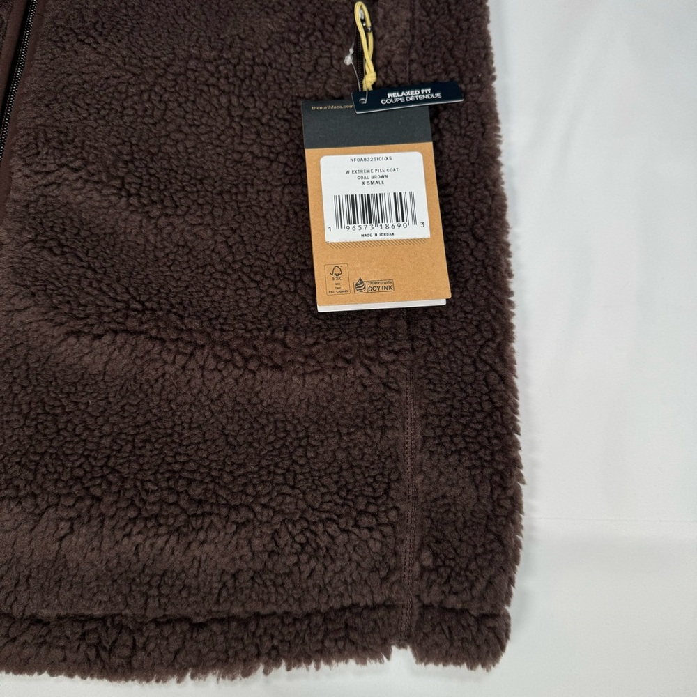 NWT New The North Face Women's Extreme Pile Coat XS Jacket Winter Warm Fuzzy - Picture 7 of 7